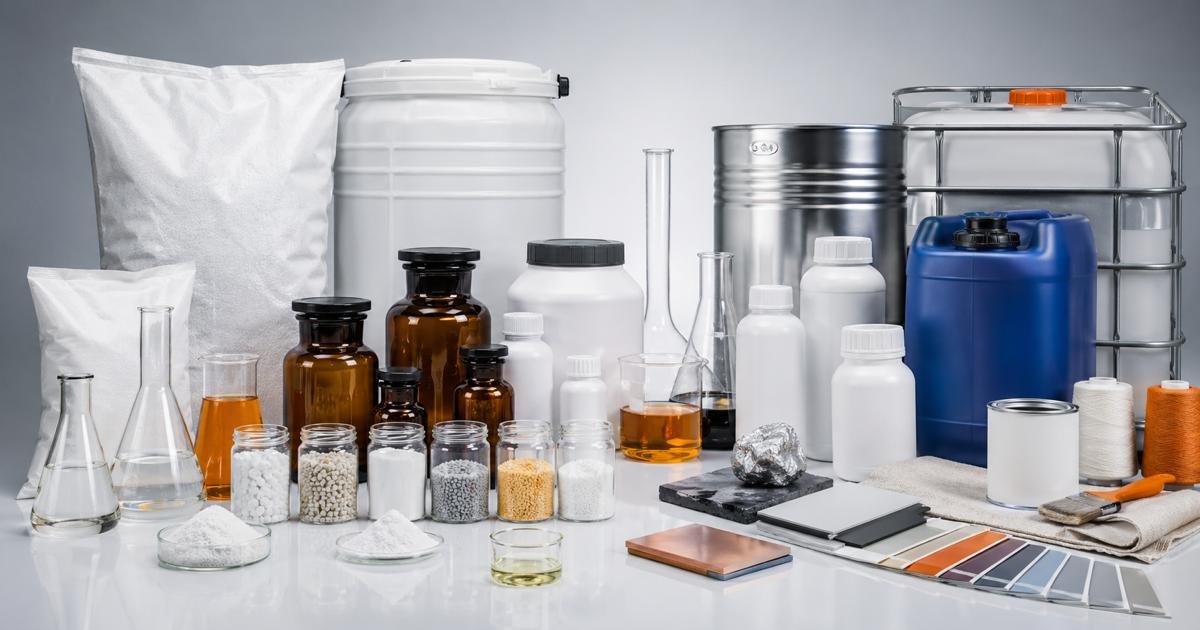Assorted pharmaceutical raw material containers and packaging
